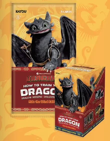Kayou Dreamworks Trading Cards - How to Train Your Dragon Seeking Collection Series 1 - Ride the Wind Edition - Genuine Toothles