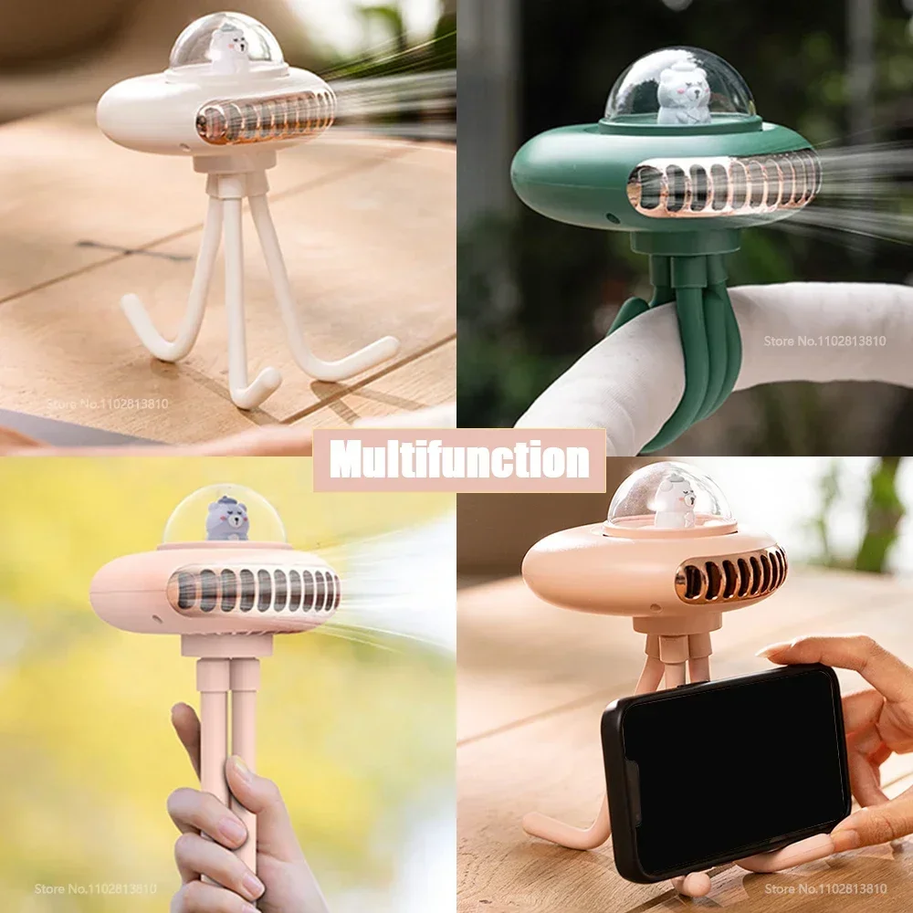 Ventilador de cochecito de bebé con USB, Enfriador de aire eléctrico inalámbrico, batería de 2000mAh, portátil, sin aspas, recargable, Mini