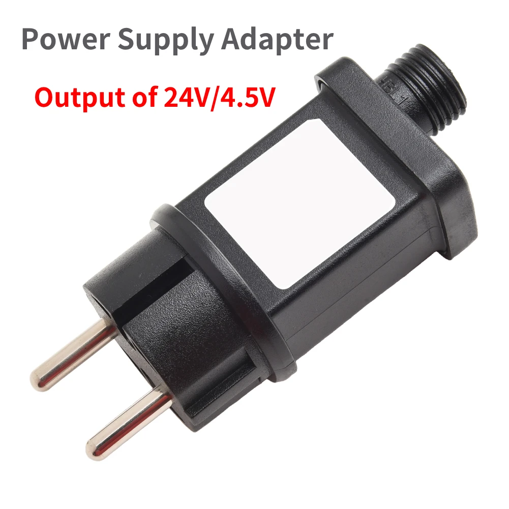 1pcs LED Fairy Light Power Adapter Transformer Driver IP44 24V/4.5V Max 3.6W IP44 Protection Power Supply Adapter Replacement