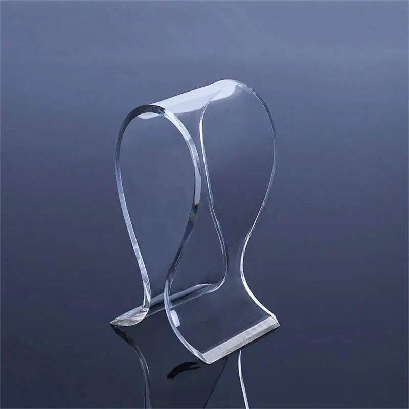 Headphone Stand Transparent Save Space Easy To Use Durable Fashionable Transparent Headphone Hanger Desk Headphone Stand Smooth