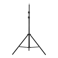 Adjustable Metal Tripod Light Stand Max. Height 2M 1/4 Inch Screw for Photography Studio LED Video Light Ring Light Holder