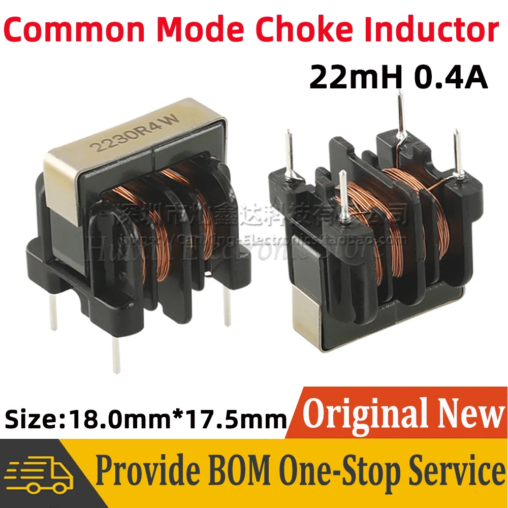 2pcs PLA10AN2230R4D2B 2230R4W Common Mode Choke Power Inductor Inductance 22mH 0.4A Switching Power Supply Signal Filter