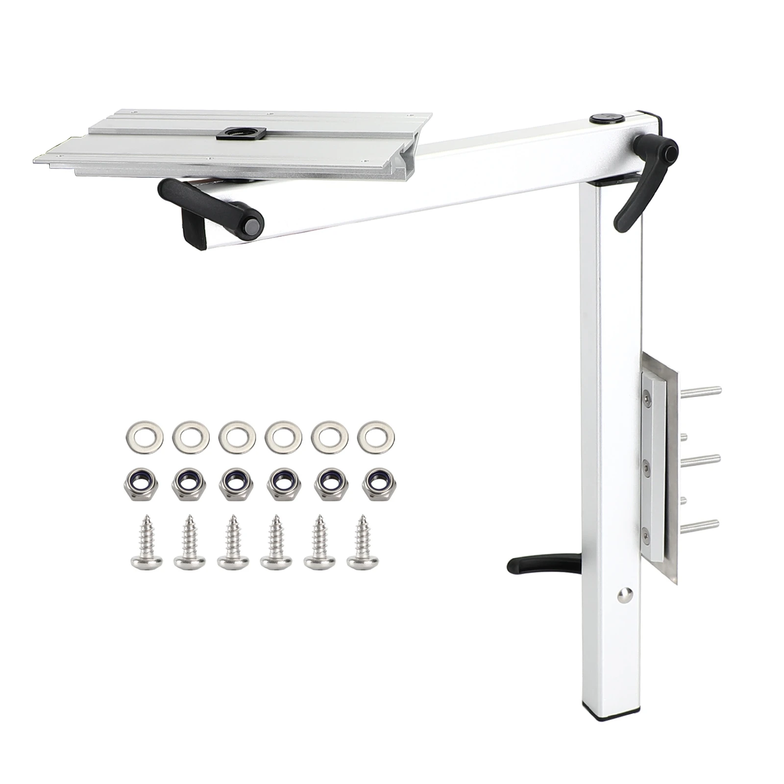 أرجل طاولة Artudatech Rv دوارة بحرية قابلة للطي وضبط 360 درجة ° Campervans Caravans Motorhomes Yachts سبائك الألومنيوم الجدول الساق #1