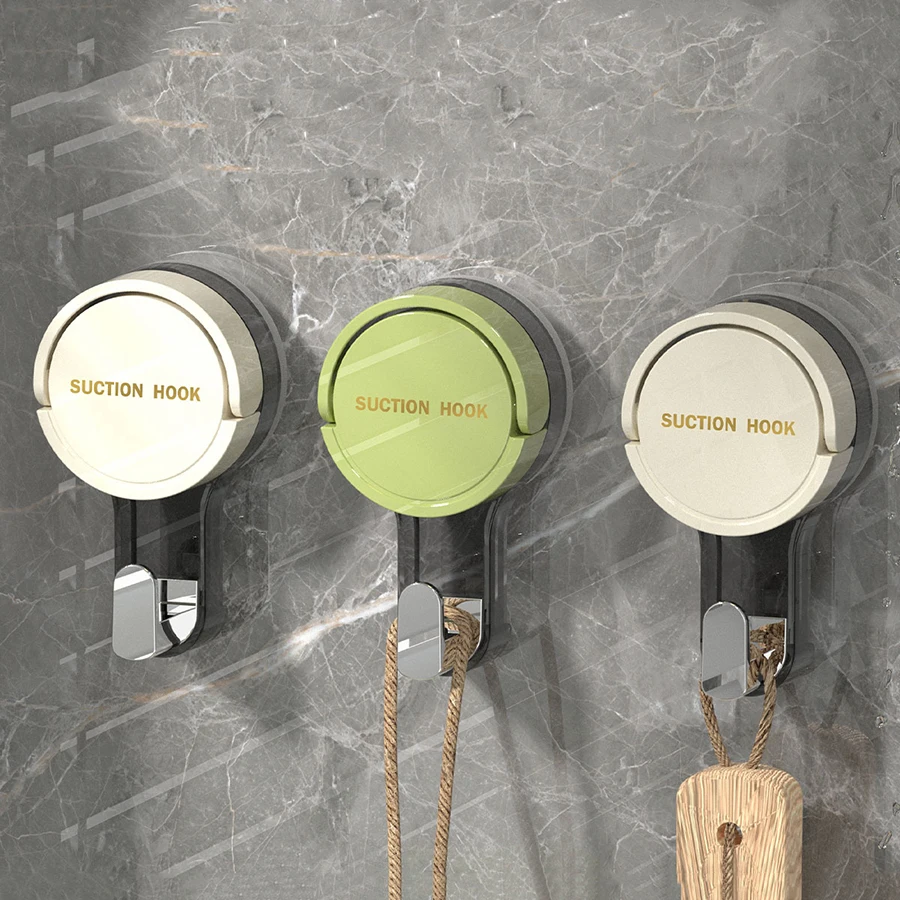 Strong Vacuum Suction Hooks Traceless No-Drilling Adhesive for Home Bathroom Kitchen Door Back Toilet Area Purpose Strong Hold