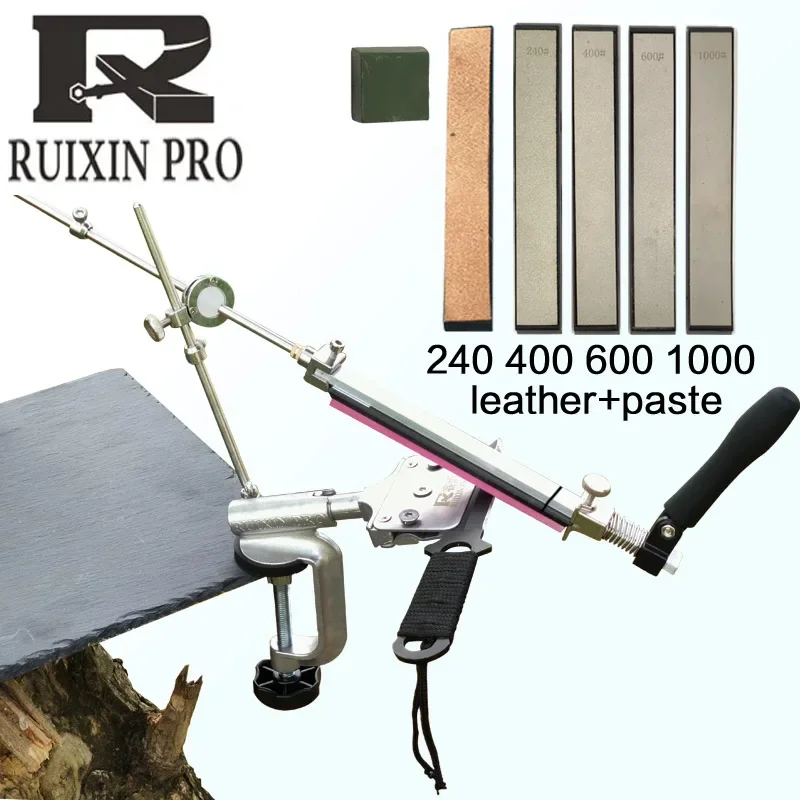 Ruixin Rx 008 Fixed Angle Knife Sharpener Adjustable Professional Efficient Diamond Whetstone Wear-resistant Sharpener Set