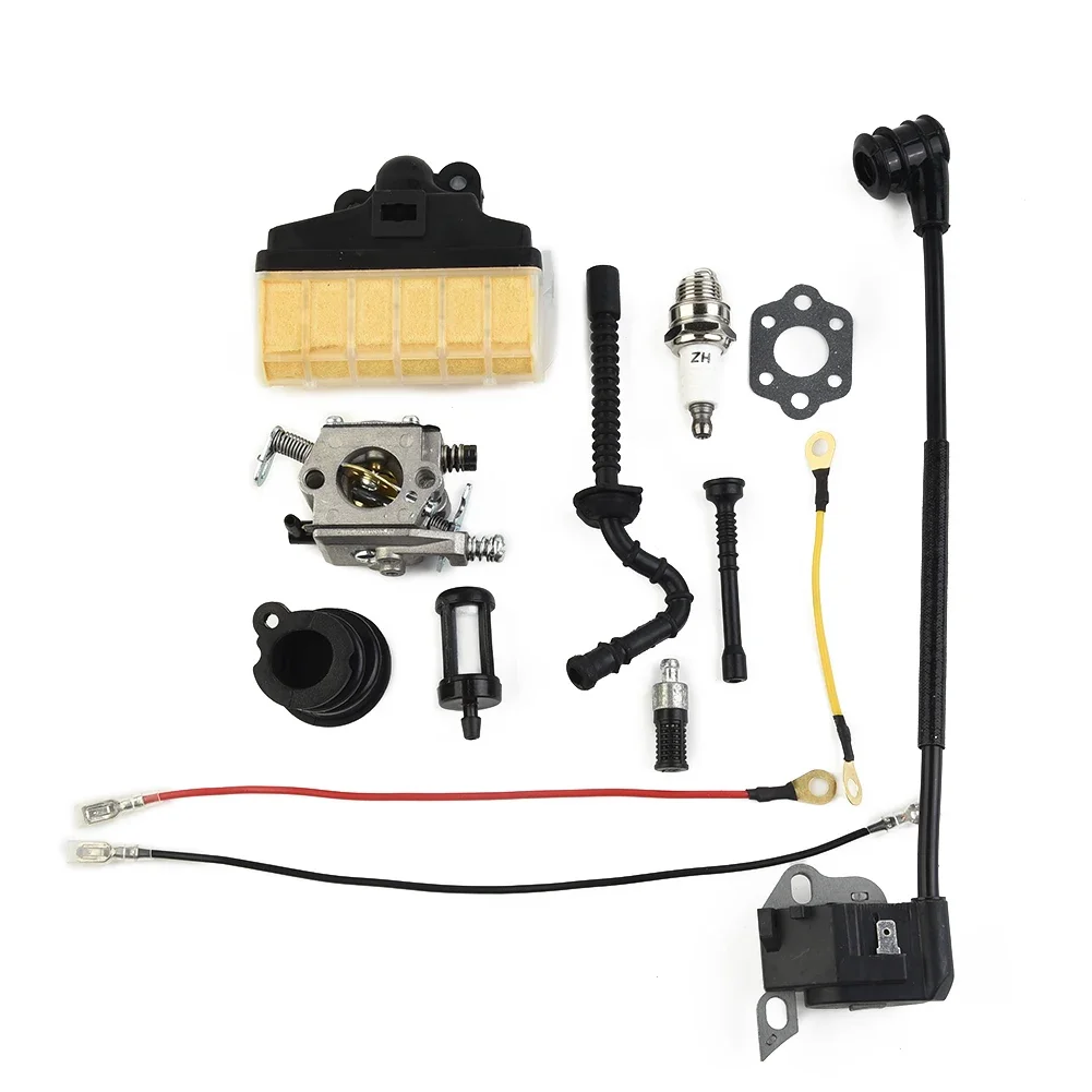 Brand New Carburettor Ignition Coil Spark Plug 11231200605 Accessories Attachment Kit MS210 MS25 MS250 Parts Power