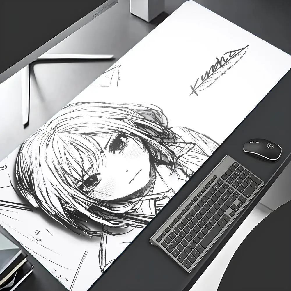 

HD-печать Pretty Thread Draft Girl Коврик для мыши для ноутбука ПК Игровой коврик для мыши Коврик для компьютерной мыши Нескользящий ковер Коврик для клавиатуры Deskmat