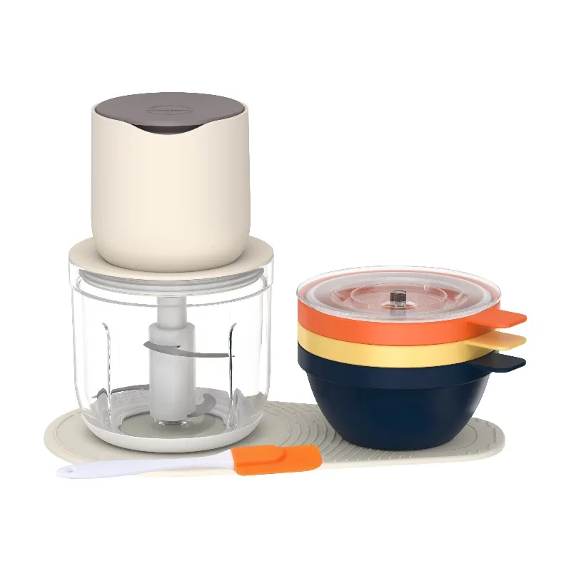 100W 1500 mAh USB Electric Food Chopper Food Processor