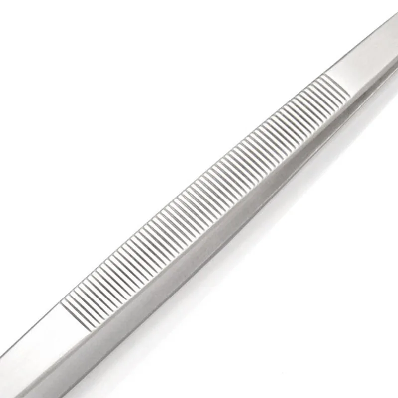 Zahnpinzette aus Edelstahl, lange Grill-Lebensmittelzange, gerade Pinzette, für Zuhause, medizinischer Garten, Küche, Grillwerkzeug, Wimpernpinzette – Detail 10