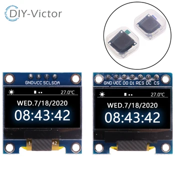 OLED 디스플레이 모듈, Arduino oled용 LCD 스크린 보드, IIC 직렬 4 핀, 7 핀, 흰색, 파란색, 노란색, 128x64 I2C SSD1306, 0.96 인치 