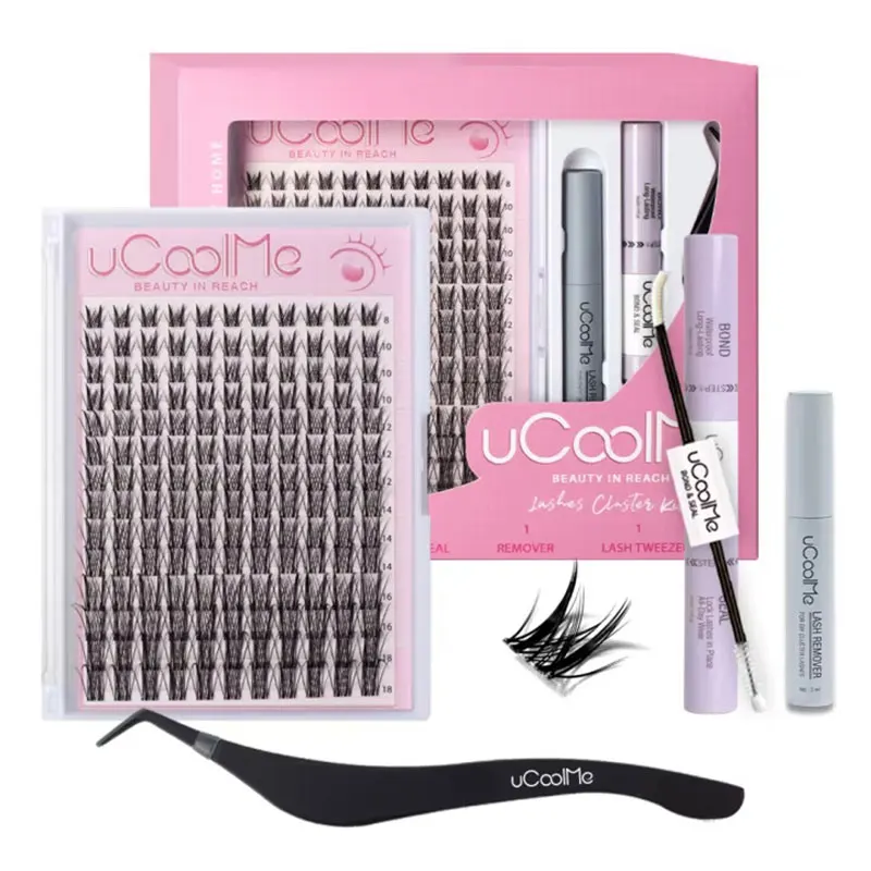 UCoolMe lashes Aphrodite Lashes Cluster C Curl 140 Pcs Individual Lash Clusters False Eyelashes Extension Beginner Friendly