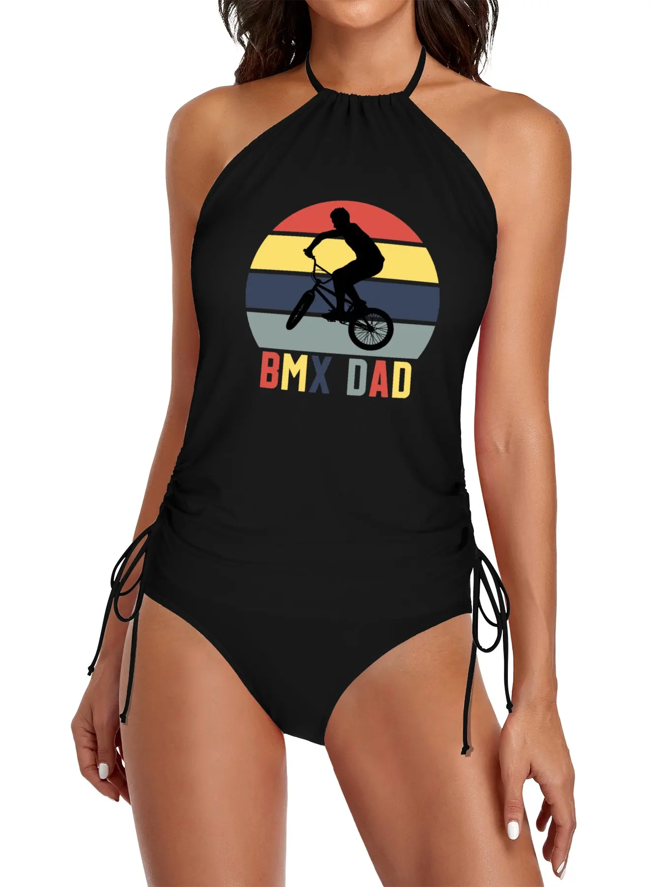 

BMX DAD - Best Gift For Fathers Day #1 Split Swimsuit Set black bikini Summer dress beach outfit women
