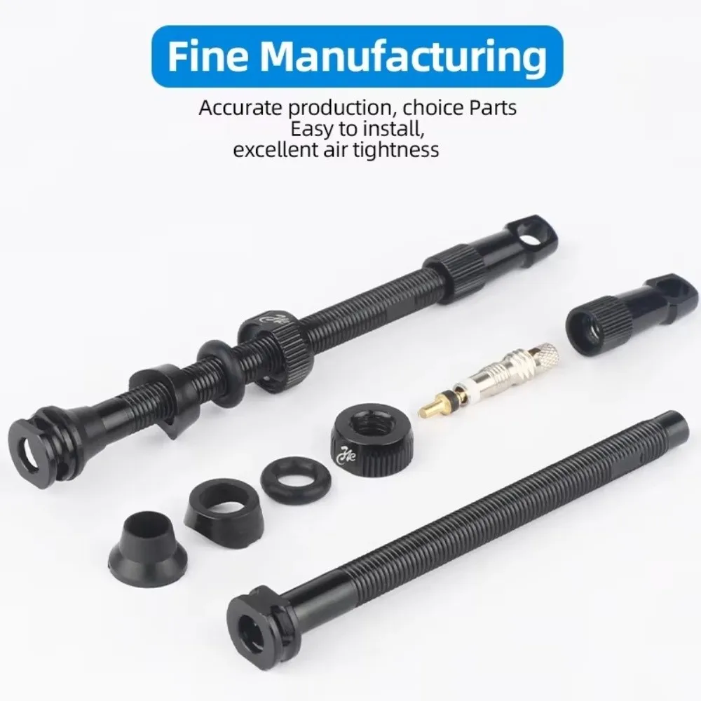 40/50/65/80mm Bicycle Tubeless Tire Valve F/V Nipple Detachable Brass Core Bike Tire Valves Carbon Rim Presta Valves