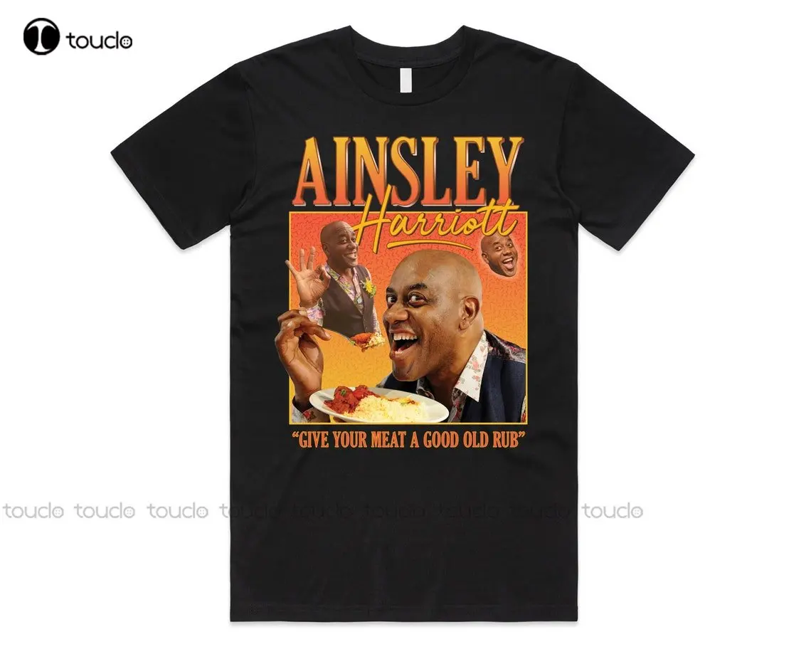 Ainsley Harriott T-Shirt Tee Top Vintage Retro Funny 90S Icon Mens Womens Funny Art Streetwear Cartoon Tee Custom Gift