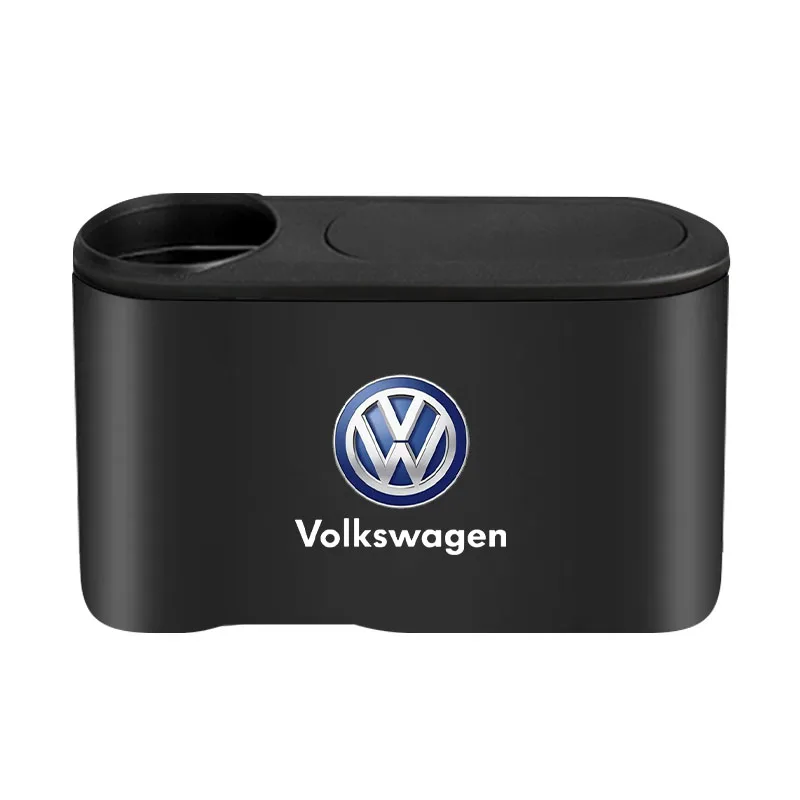 Car Trash Bin Hanging Vehicle Garbage Dust Case Storage Box For Volkswagen Jetta MK5 MK6 Golf-4 5 6 7 Passat 3B7 601 B5 B6 B7 CC