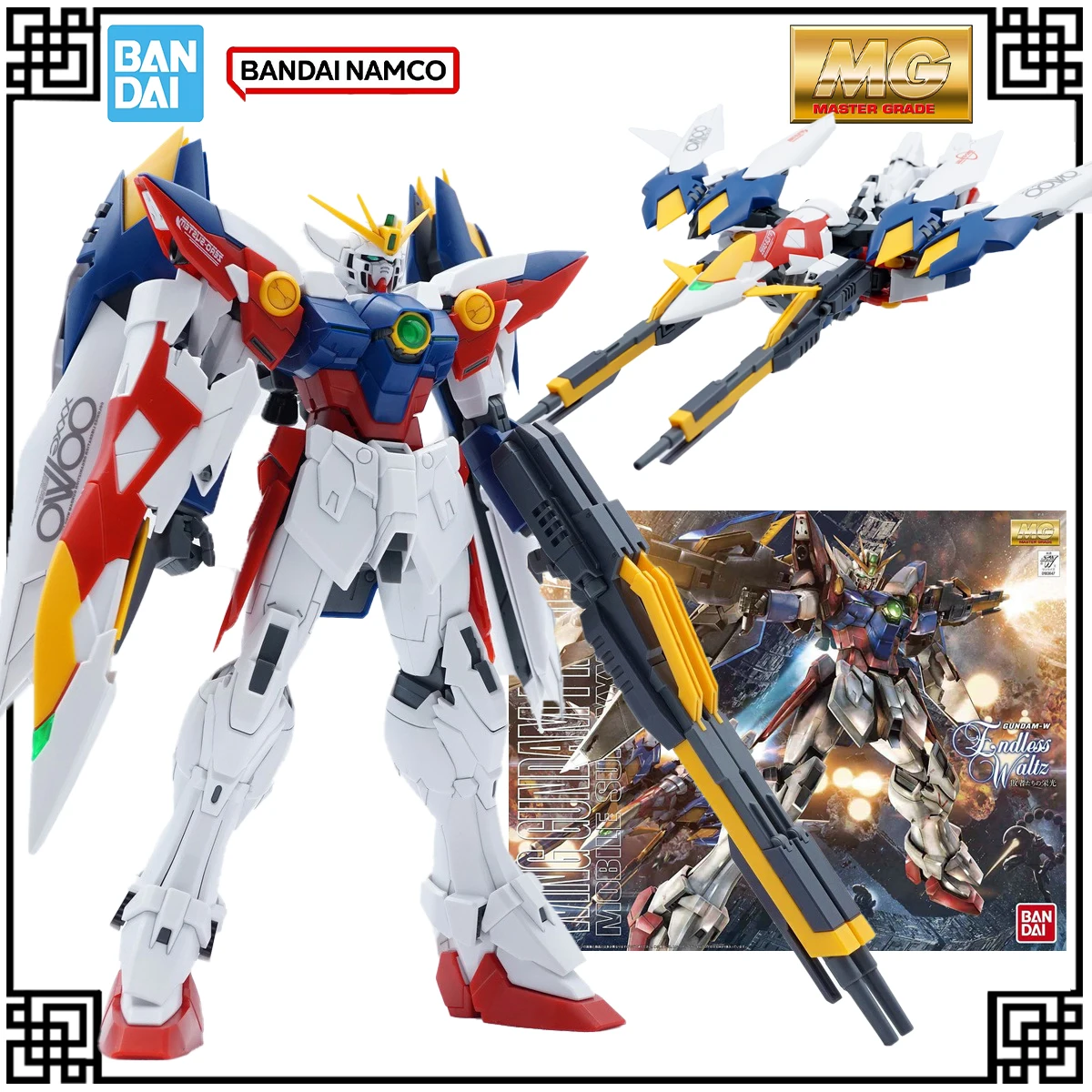 

В наличии Оригинальный комплект модели Bandai Gundam MG 1:100 Wing Zero EW Фигурки игрушки для детей Подарки Рождественские подарки
