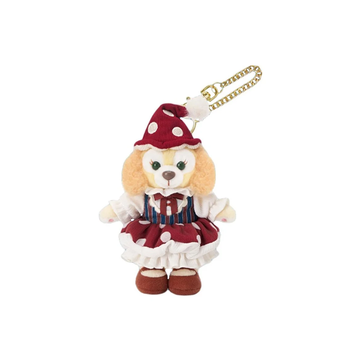 Disney x DISNEYLAND 2025 Halloween Duffy And Friends CookieAnn Key Ring Plush Charms Shanghai Disney 13cm Tall 400060471275