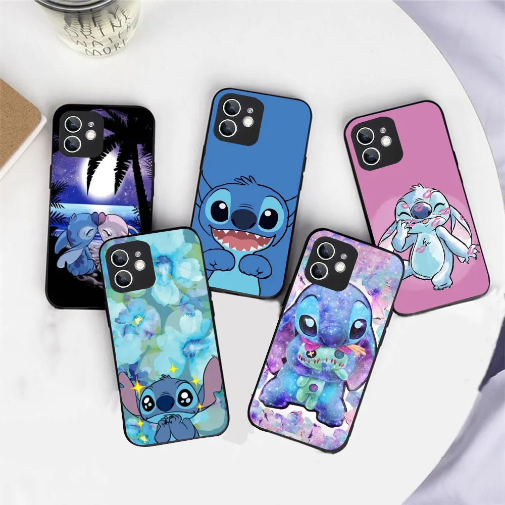 AK-21 Cute Stitch Silicone Case For  Xiaomi Mi 9T 10 10S 10T 11 11i 12 A2 A3 Pocophone F1 Lite Pro