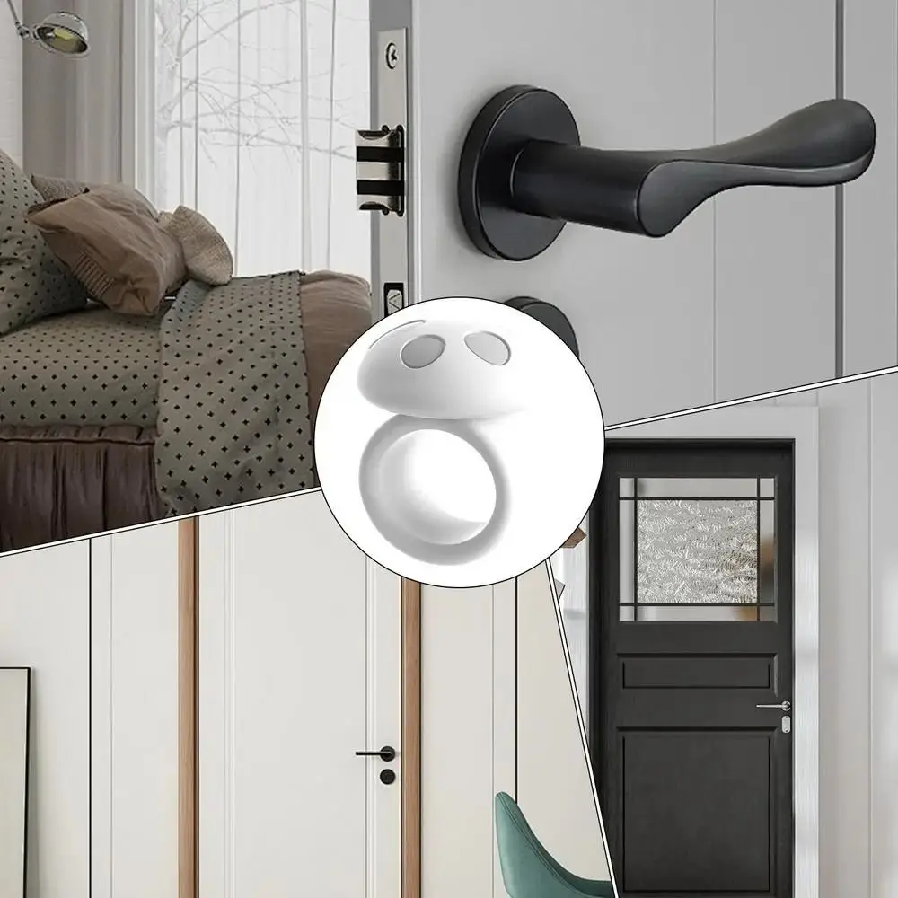 

4 шт., силиконовая защита для стен, защита от столкновений, дверь, защита от столкновений, антистатическая бесшумная накладка без удара, силиконовая защита от ударов