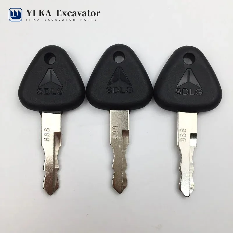 For Shandong Lingong Excavator Key 60/65/85/210/360 Ignition Switch Start Excavator Accessories Complete List