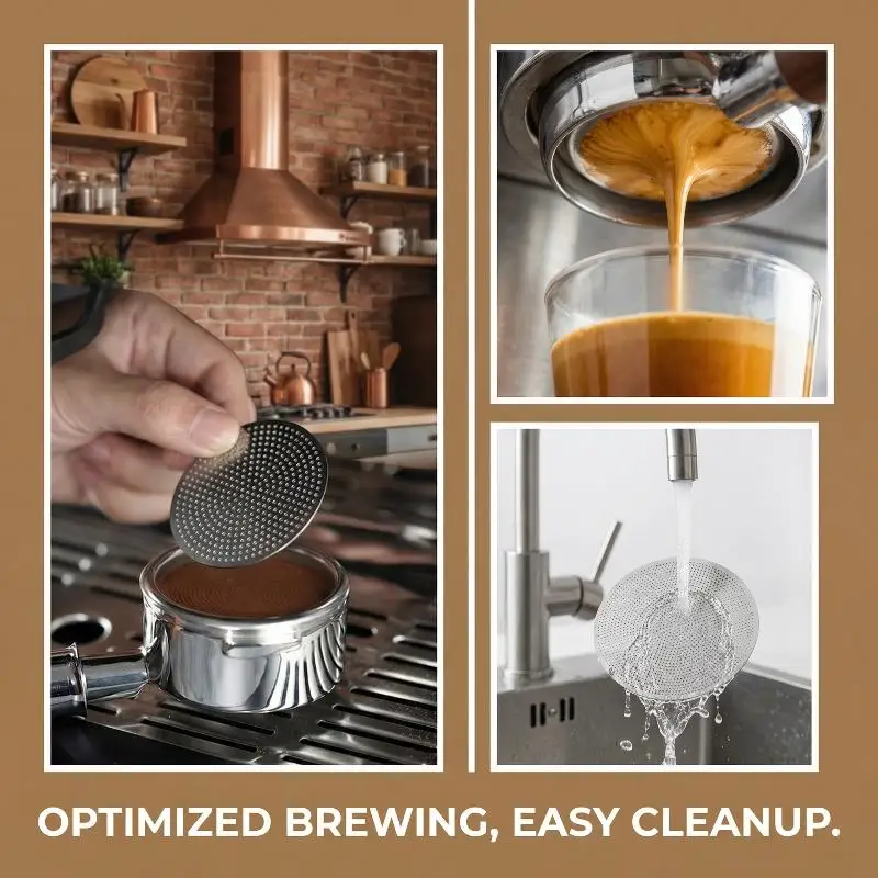 Espresso Coffee Puck Screen 1/5Pcs for 51 53 58.35mm Portafilter Easy Cleaning Barista Brewing