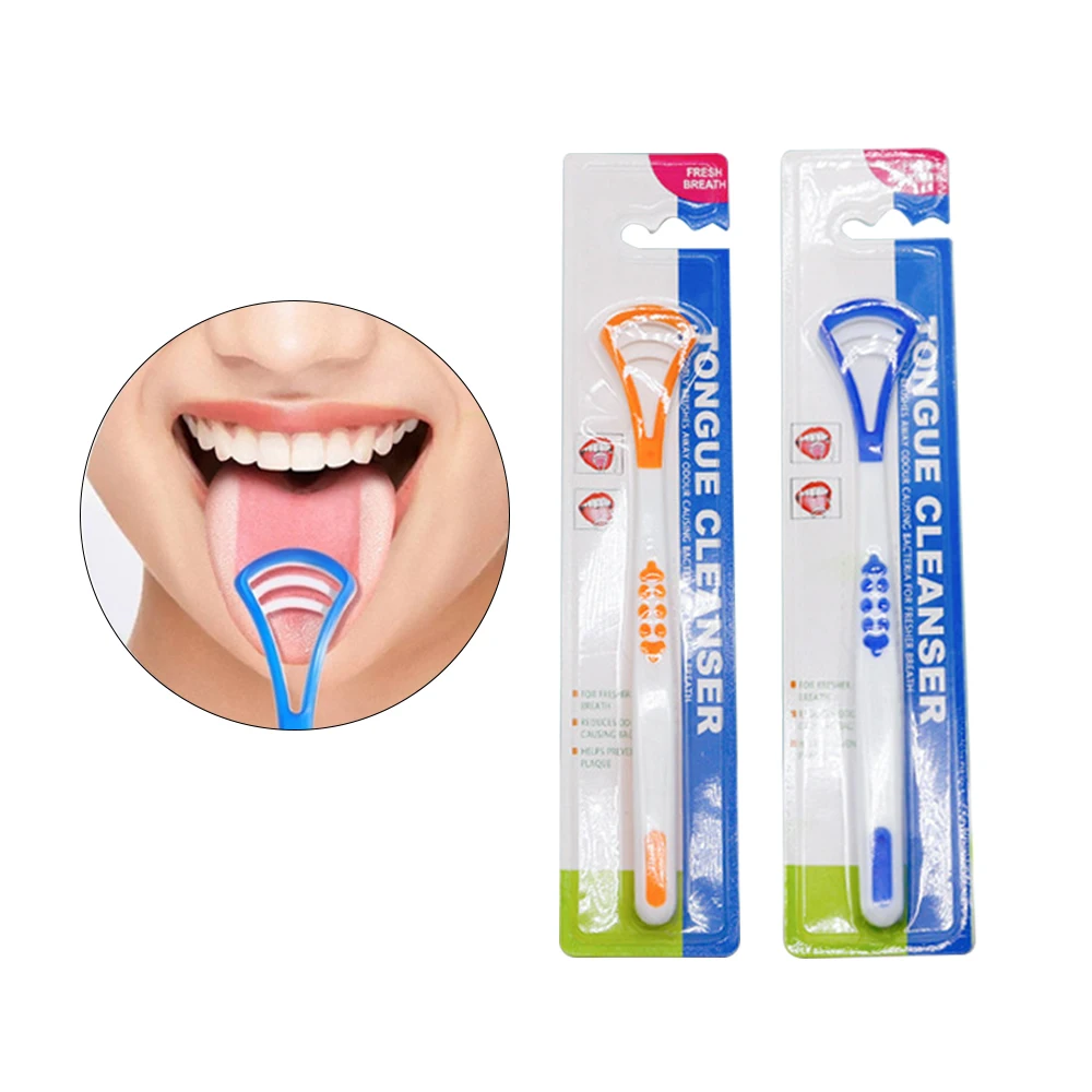

50 шт., скребок для языка, пластиковый очиститель для ухода за полостью рта, удаление покрытия на языке, свежее дыхание, гигиена полости рта, уход за полостью рта