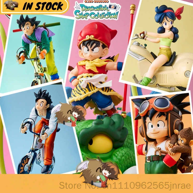 

Bandai Ichiban Kuji Dragon Ball Snap Son Goku Bicycle Riding Pvc Action Figure Collectible Anime Model For Adult Collectors