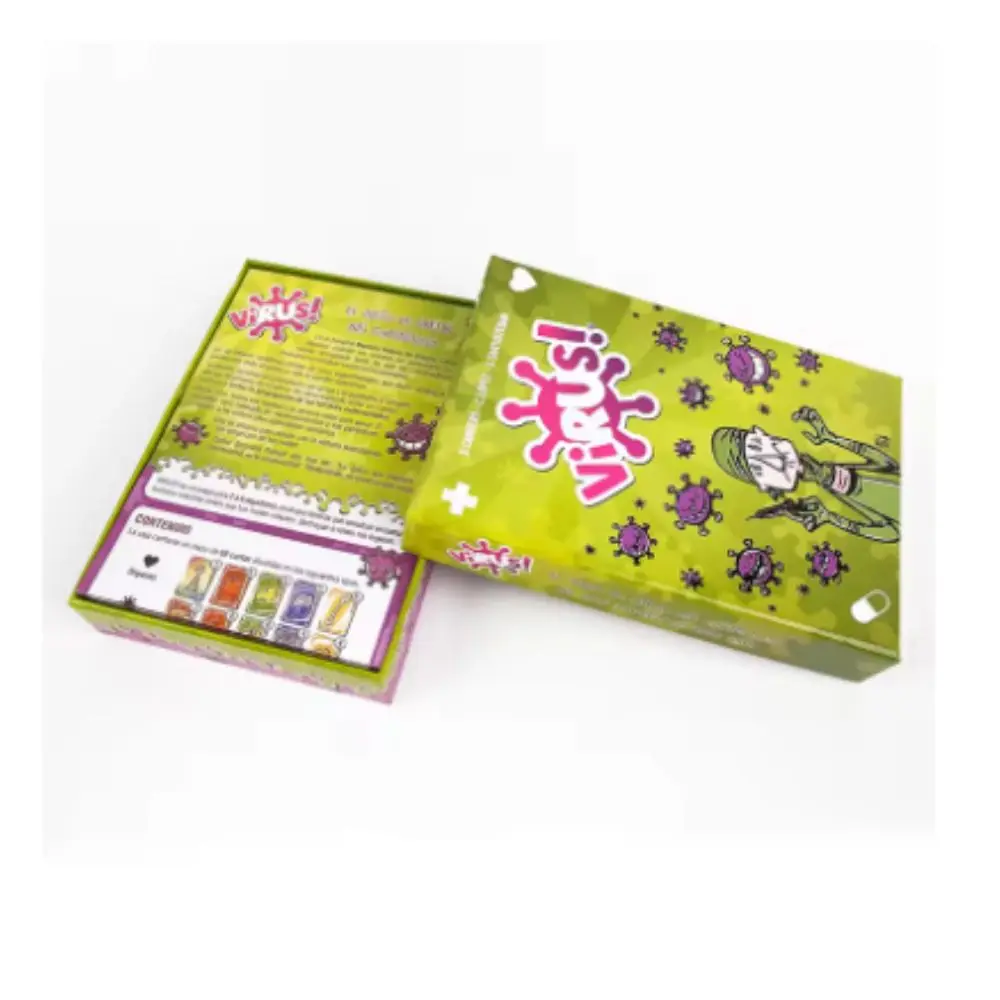 لعبة اللوحة Virus 1 2 3: لعبة ممتعة مثالية للحفلات العائلية باللغة الإسبانية والإنجليزية