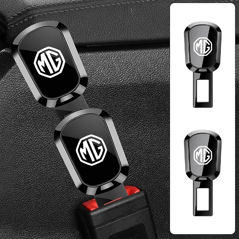 Car Seat Belt Clip Extender Metal Seatbelt Lock Buckle Plug Accessories For Morris Garages MG 3 5 6 7 HS ZS GS Hector TF ZR GT