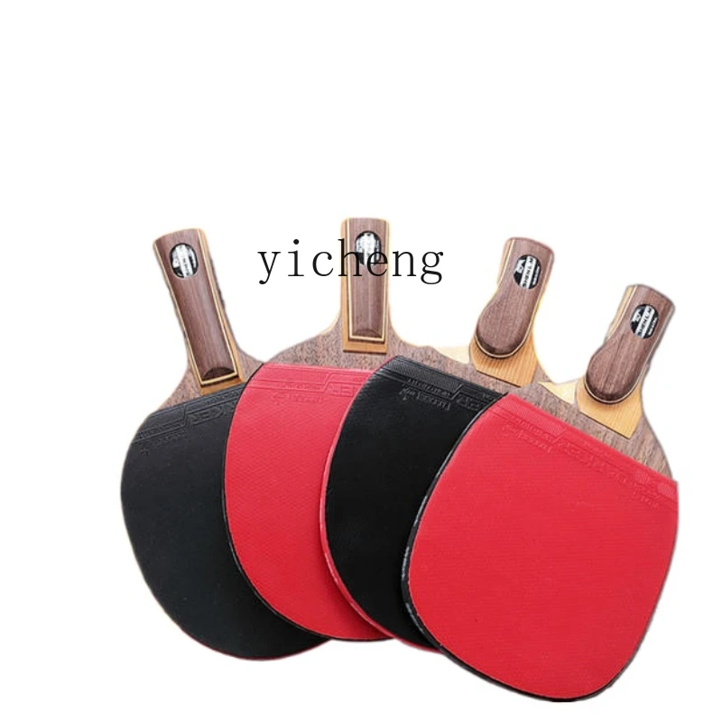 

XL Pure Wood 5-Layer Table Tennis Rackets Finished Racket Table Tennis Flooring Direct Shot