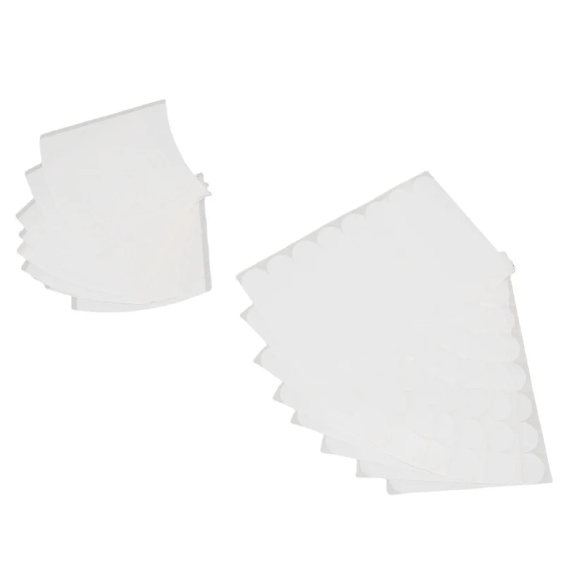 2 Set Skin Clothing Tape Double Sided Body Dress Clothes Hem Non Exposure 10Pcs Round And 10Pcs Curved