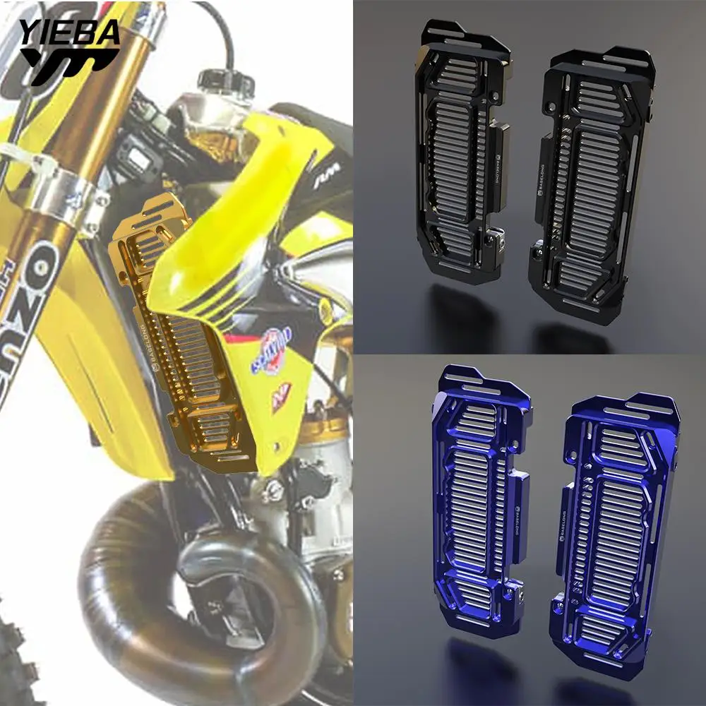 CNC Motorcycle Radiator Grille Guard Cover Protector For Suzuki RM250 RM 250 1996-2006 2005 2004 2003 2002 2001 1999 1998 1997 