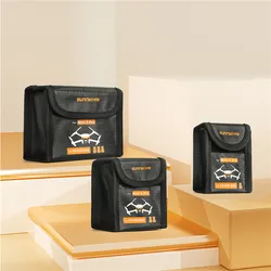 Lipo Battery Safe Bag Pocket for DJI Mini 4 Pro Mini 3 Pro Protective Explosion-proof Battery Storage Case Drone Accessories
