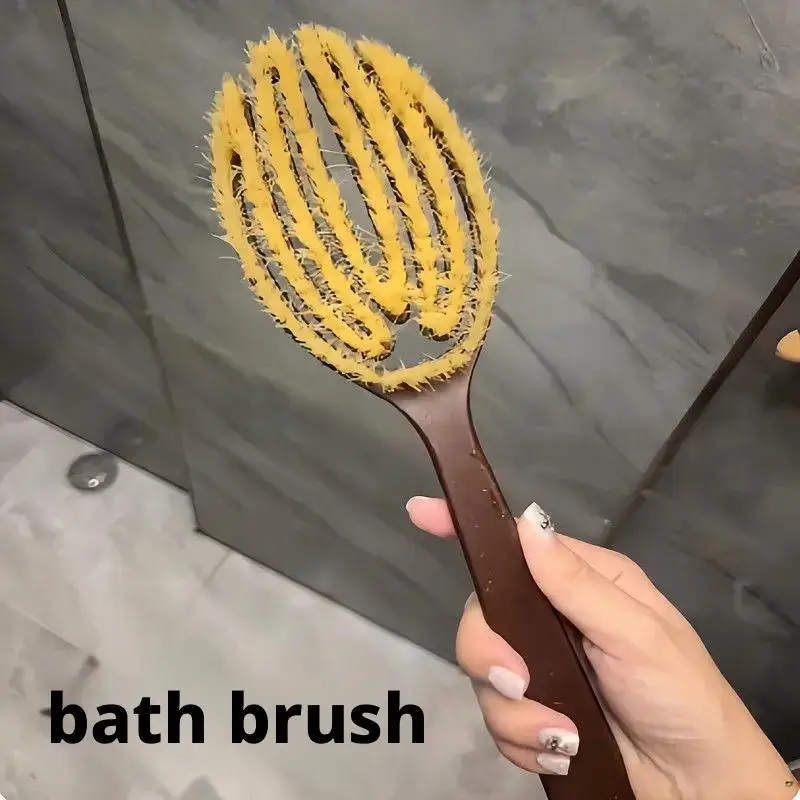 لينة منظف الجسم دش التقشير الدعك مقبض طويل فرشاة حمام مقشر الجلد مدلك تنظيف فرشاة اكسسوارات الحمام #6
