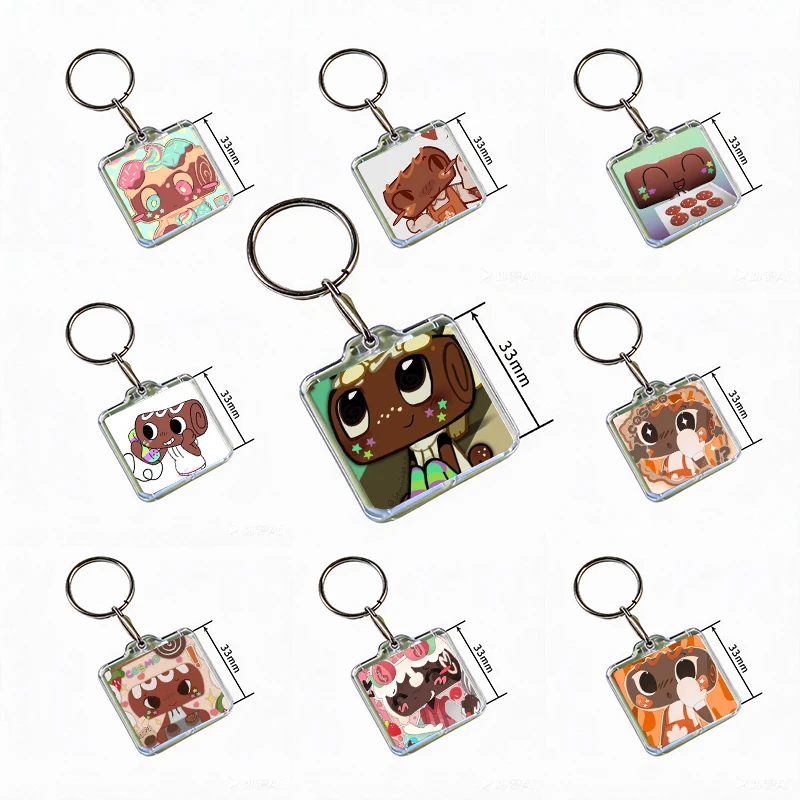 Cartoon Game Character Cosmo Acrylic Keychain Handmade Hanging for Clothes Backpack Decoration Accessories Gifts with Friends