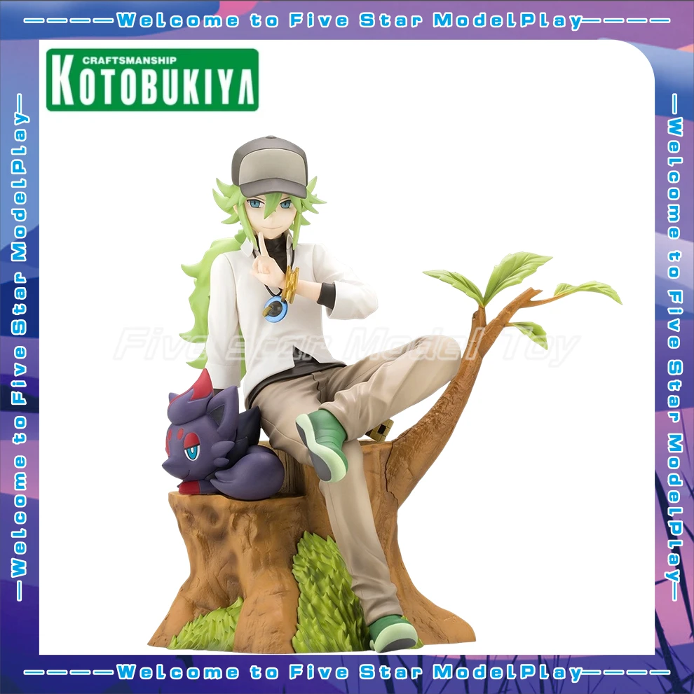 

В наличии оригинальная KOTOBUKIYA Pokémon черный/белый N & Soloa аниме фигурка модель игрушки коллекция подарков