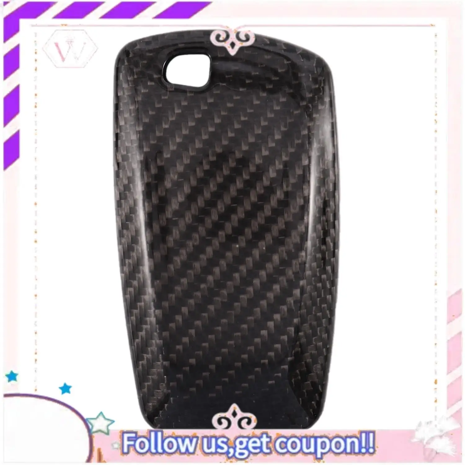 A76T-Premium Real Carbon Fiber Case Cover Fit For BMW 1 3 4 5 6 7 Series F30 F32 F22 F10 F80 F82 Key Fob Remote