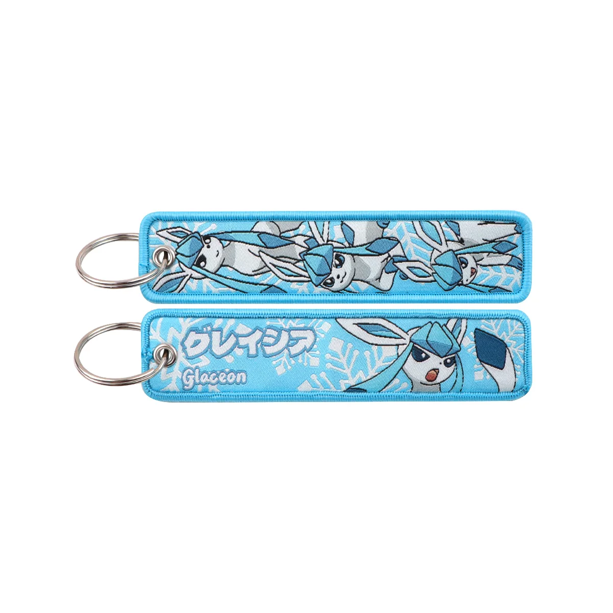 Japanse Anime Game Monster Key Tag Borduren Sleutelaanhangers Houder Mannen Vrouwen Sleutelhanger Sleutelhanger voor Motorfietsen Accessoires