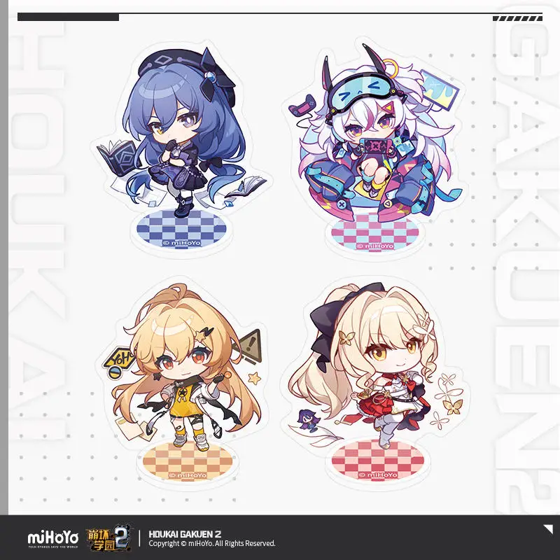 2024 Houkai Gakuen 2 Character Series Q Version Karin Laniaitte Tiara Starlumos Acrylic Stand Figure Model Plate Desk Decor Gift