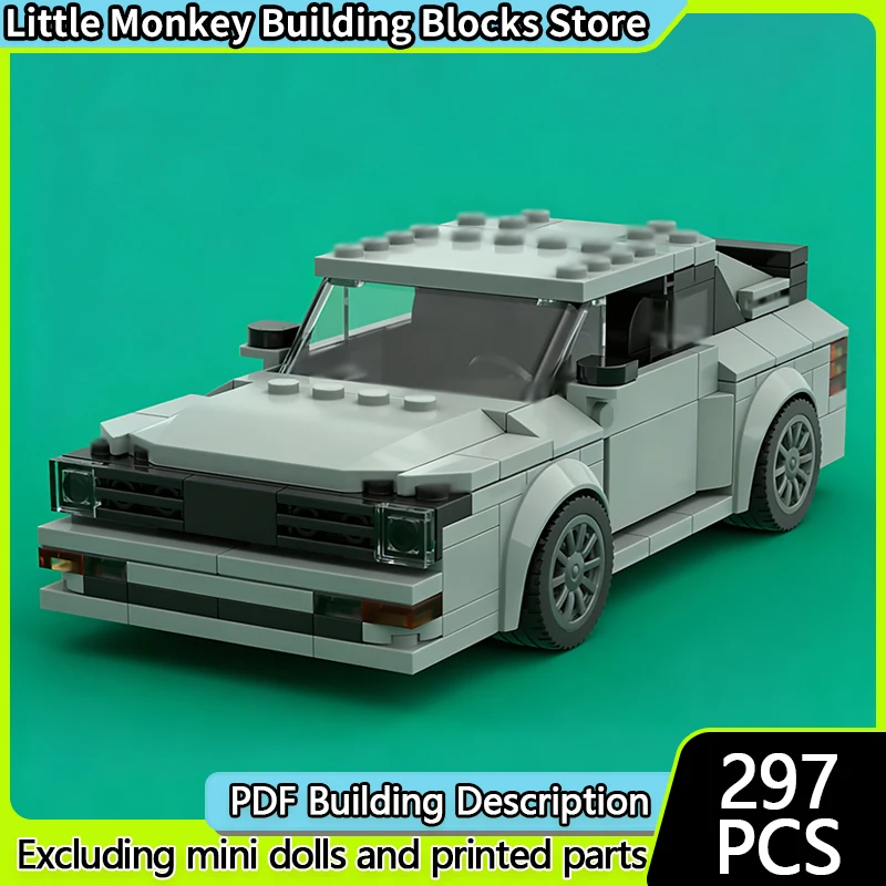 

Speed Racing Car Model MOC Building Bricks Quattro B2 Rally Racing Modular Technology Children Holiday Gifts Assemble Toys Suit