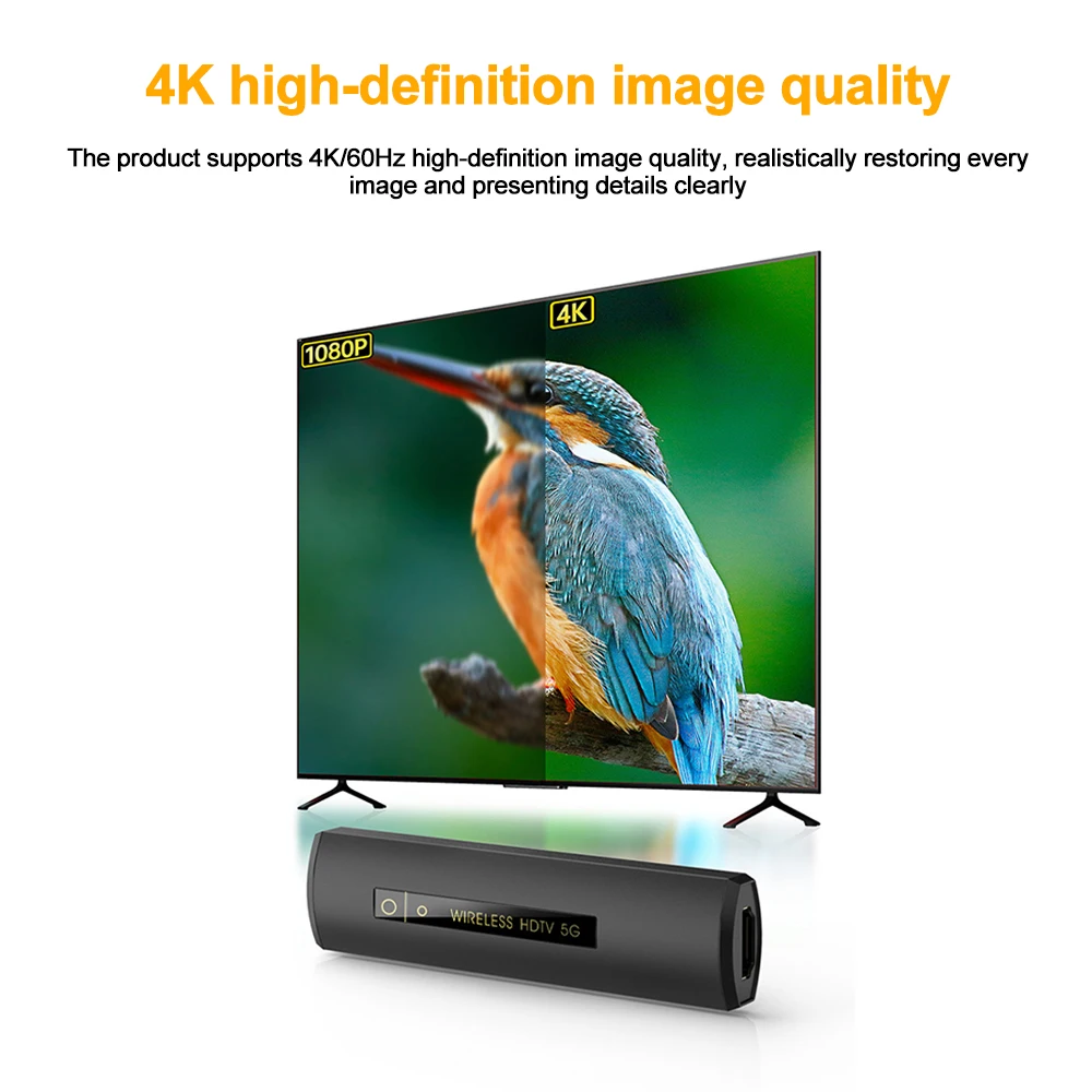 Беспроводной HDMI видео аудио передатчик 4K, экран зеркального отображения WIFI, адаптер 3,5 мм для IOS Android TV проектора