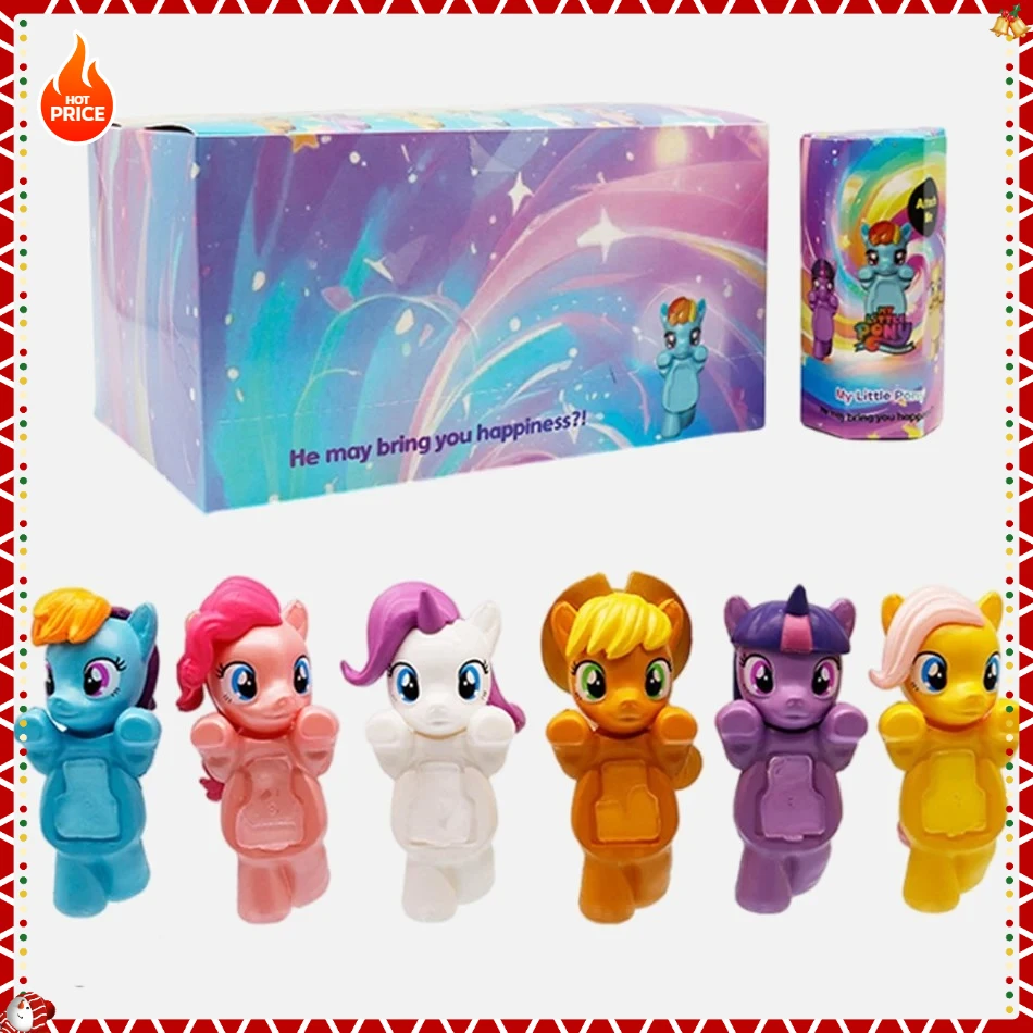 HOT   Anime 12pcs Set My Little Pony 6.7cm Steel FigureTwilight Sparkle Rainbow Dash Applejack Tableware Kids Toys Gifts  HOT