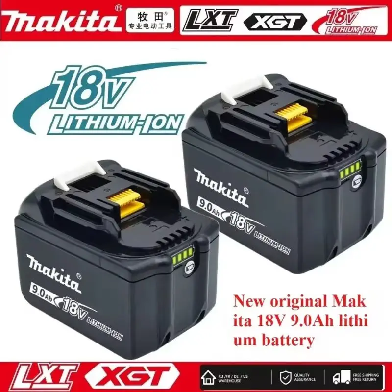 

Оригинальный аккумулятор Makita 18В 9.0Ач/6Ач/5Ач, перезаряжаемый аккумулятор для электроинструментов BL1830 BL1840 BL1850 BL1860B для аккумуляторов Makita 18В.