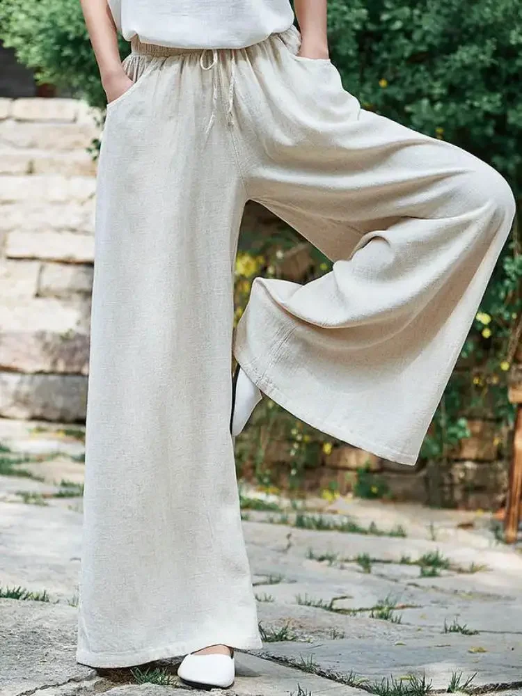 2025-new-chinese-style-women's-cotton-linen-pants-fairy-art-wide-leg-casual-trousers-for-home-travel-versatile-outfits