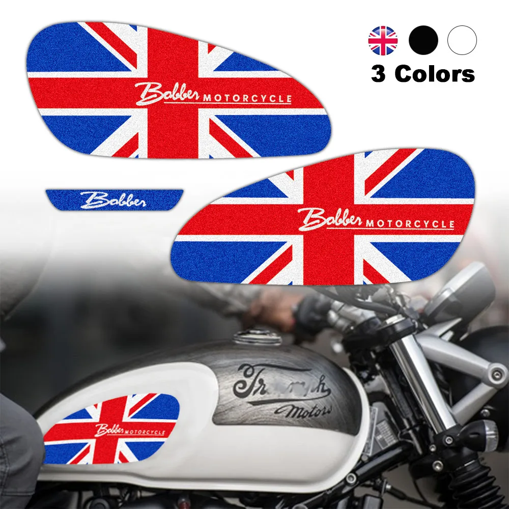 3M Motorcycle Fuel Tank Protector Sticker Frosted Decal Accessories Waterproof For Triumph Bobber Retro Locomotive Bonneville