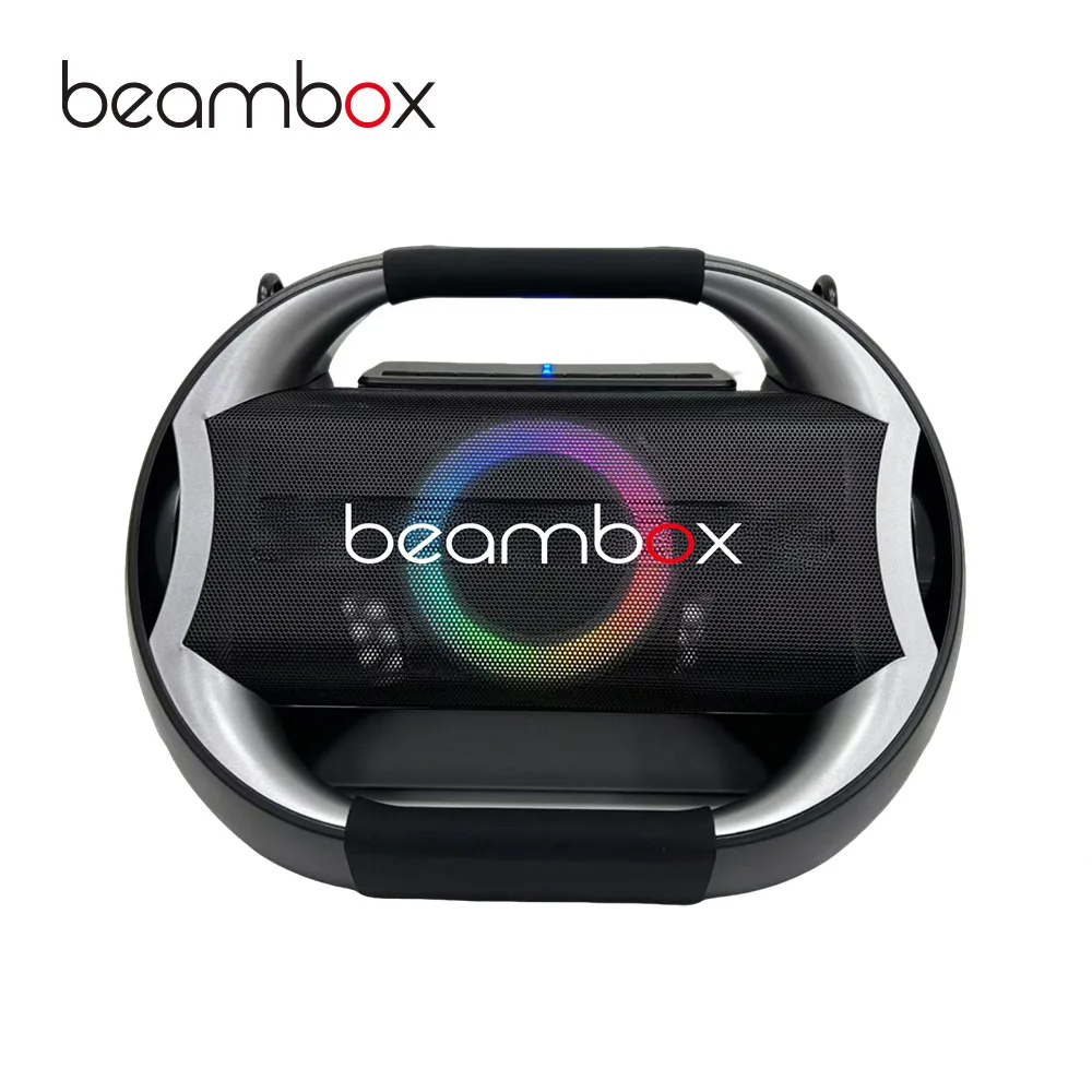 

60 Вт портативный беспроводной динамик RGB светодиодный микрофон хорошее качество звука для домашнего караоке вечерние уличная музыка глубокий бас