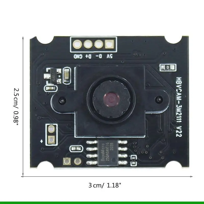 U55C USB Câmera Lente Módulo OV3660 Módulo Câmera Vídeo 1920x1080 Suporte-Otg