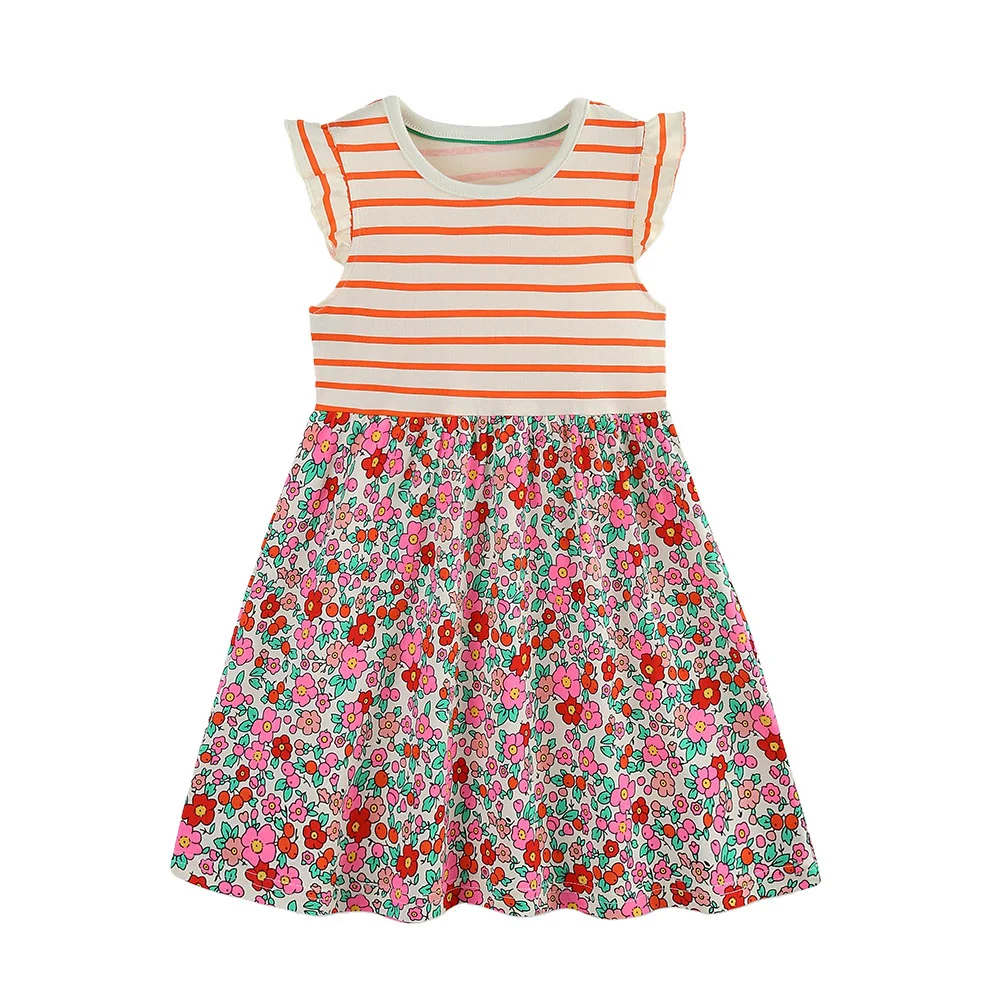 

New Arrival Baby Girls Dress for 2-7T Kids Wear Toddler Sleeveless Party Frocks Children's Baby Dresses