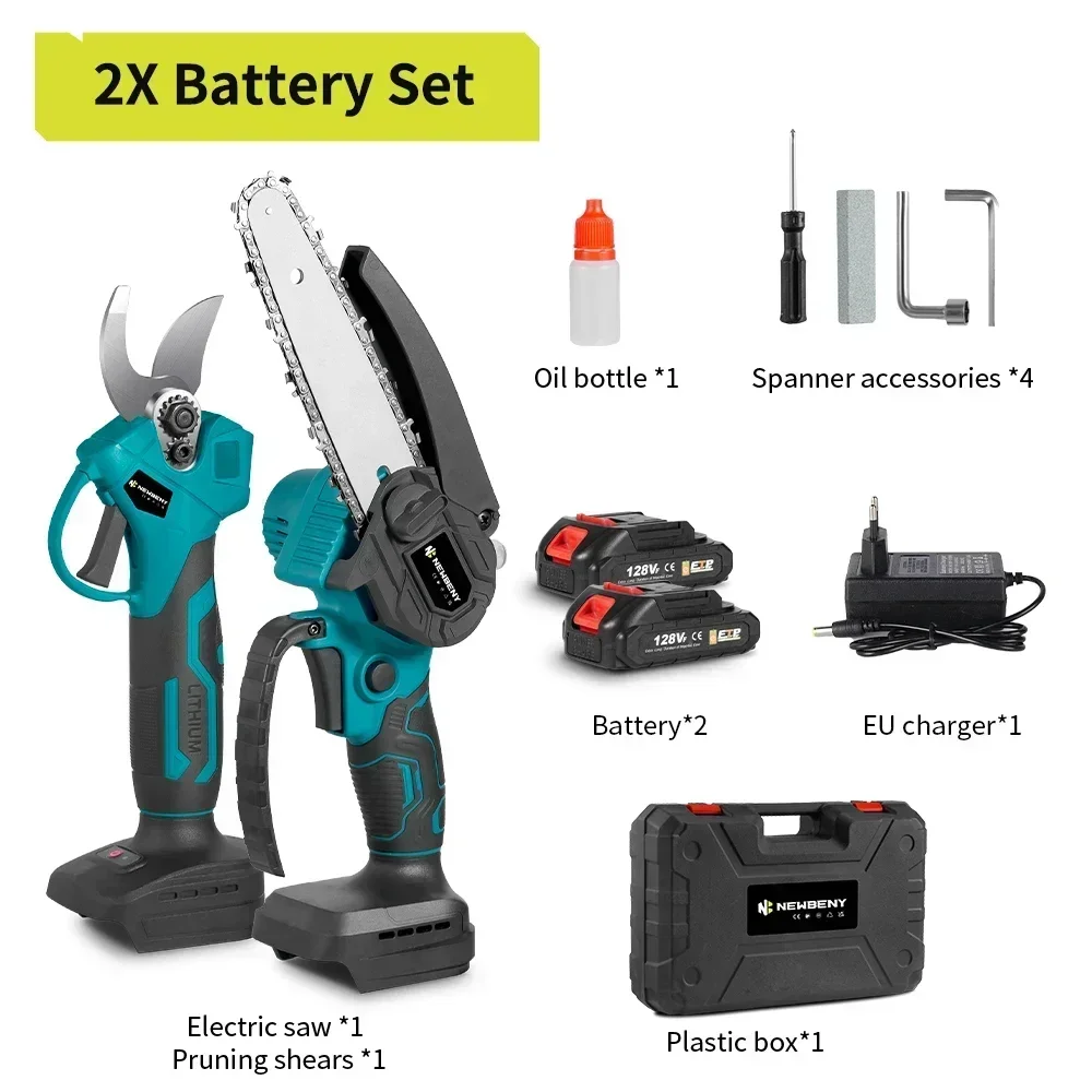 Brushless 30mm Electric Pruning Shears 6Inch Electric Saw Set Cordless Garden Woodworking Power Tool For Makita 18V Battery Pin