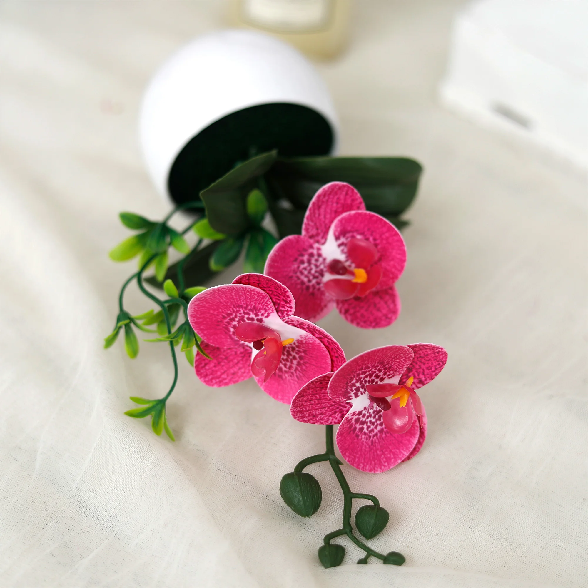 محاكاة فراشة السحلية بوعاء زهرة اصطناعية نباتات بونساي في الهواء الطلق داخلي مكتب ديكور المنزل الزفاف بونساي فو الزهور